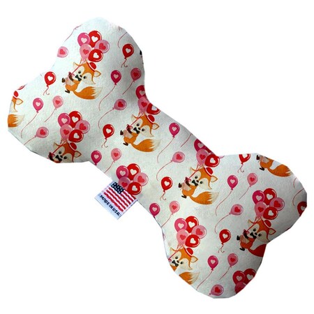 Mirage Pet Products Fox Balloons Canvas Bone Dog Toy 10 in. 1365-CTYBN10